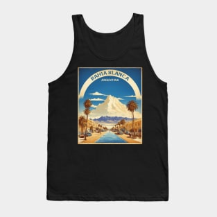 Bahia Blanca Argentina Vintage Tourism Poster Tank Top